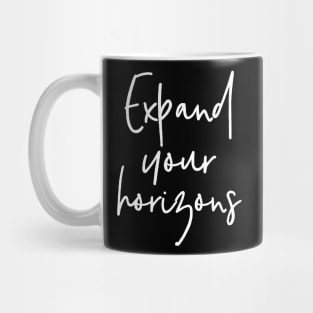 'Expand Your Horizons' Women's Achievement Shirt Mug